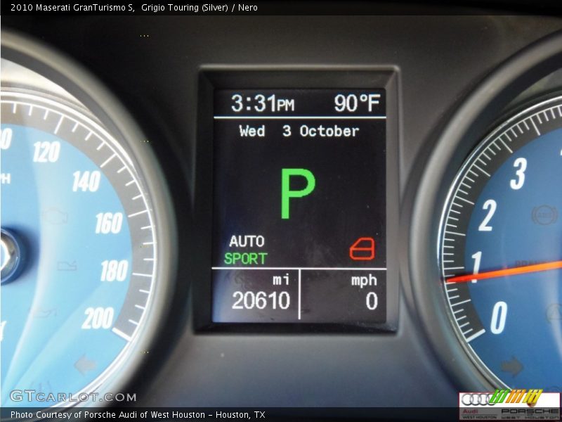 Grigio Touring (Silver) / Nero 2010 Maserati GranTurismo S