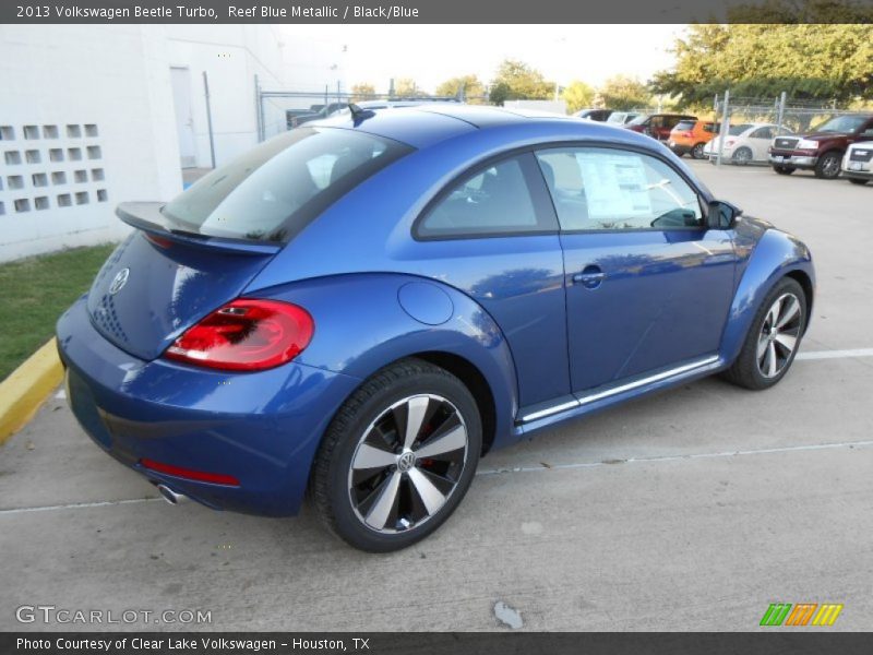 Reef Blue Metallic / Black/Blue 2013 Volkswagen Beetle Turbo