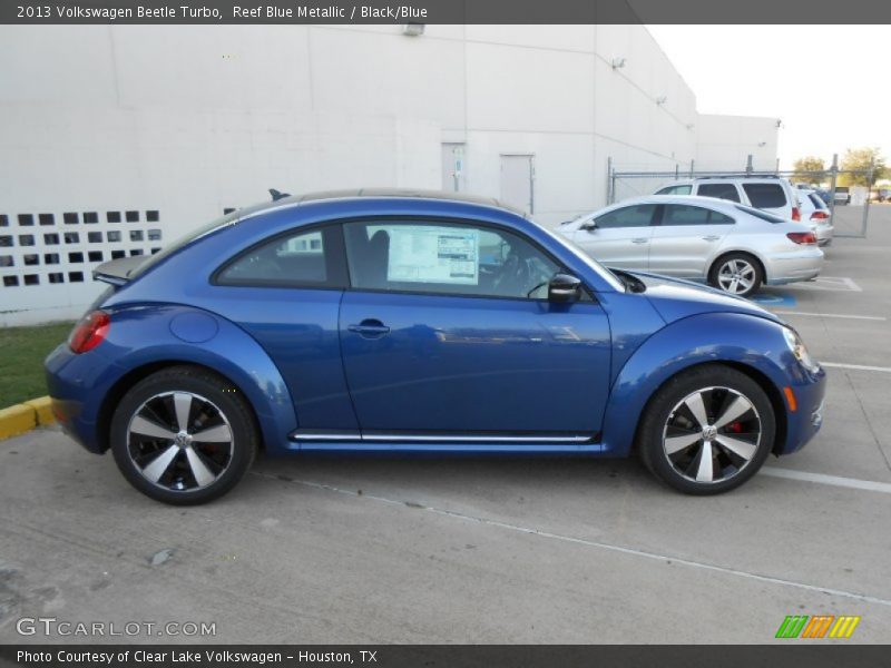 Reef Blue Metallic / Black/Blue 2013 Volkswagen Beetle Turbo