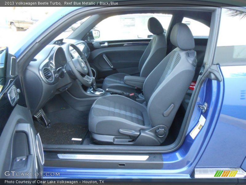 Reef Blue Metallic / Black/Blue 2013 Volkswagen Beetle Turbo
