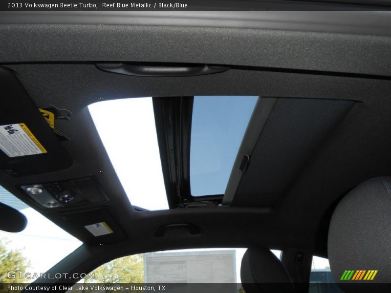 Reef Blue Metallic / Black/Blue 2013 Volkswagen Beetle Turbo