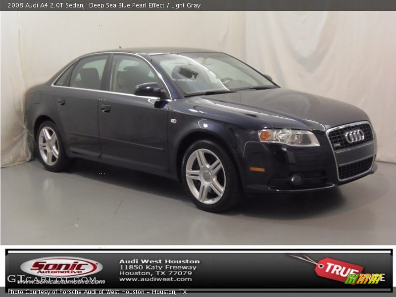 Deep Sea Blue Pearl Effect / Light Gray 2008 Audi A4 2.0T Sedan