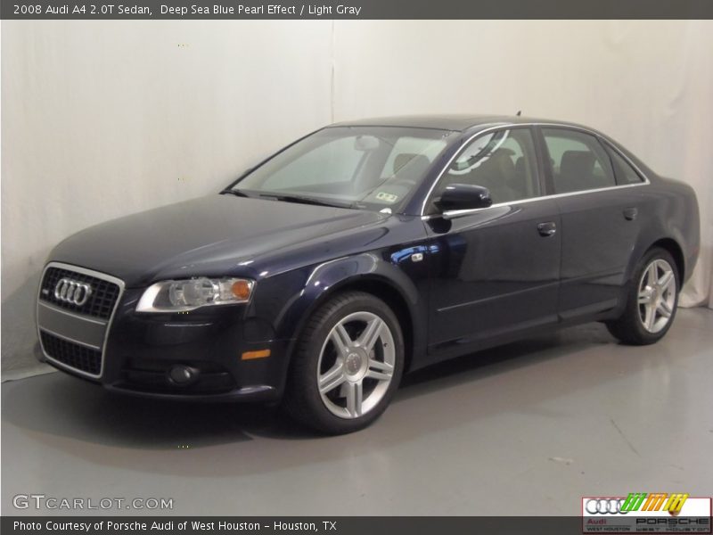 Deep Sea Blue Pearl Effect / Light Gray 2008 Audi A4 2.0T Sedan