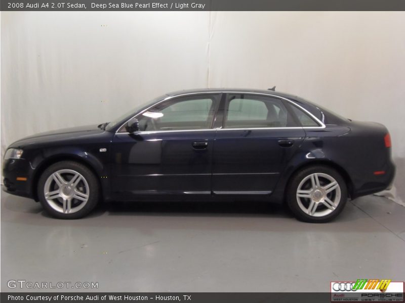 Deep Sea Blue Pearl Effect / Light Gray 2008 Audi A4 2.0T Sedan