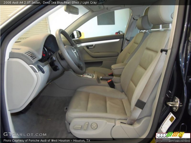 Deep Sea Blue Pearl Effect / Light Gray 2008 Audi A4 2.0T Sedan