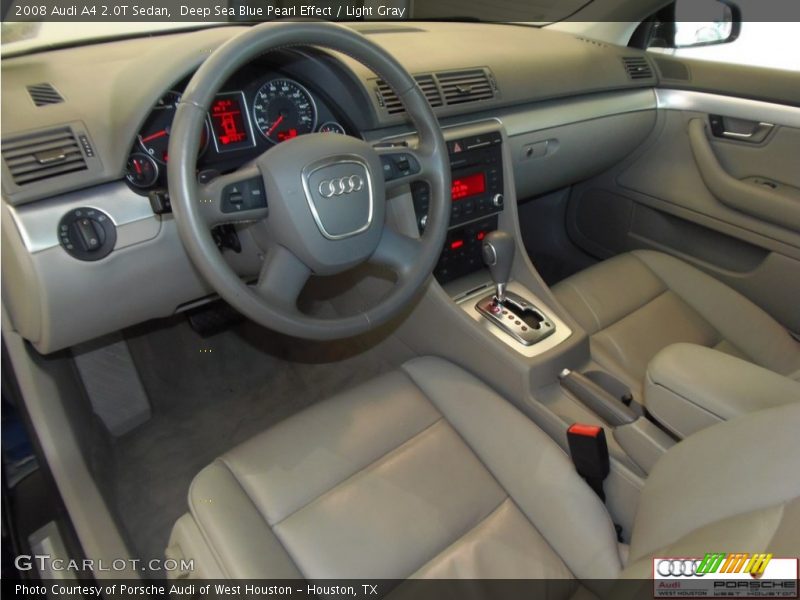 Deep Sea Blue Pearl Effect / Light Gray 2008 Audi A4 2.0T Sedan