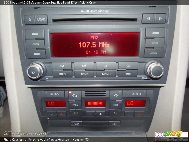 Deep Sea Blue Pearl Effect / Light Gray 2008 Audi A4 2.0T Sedan