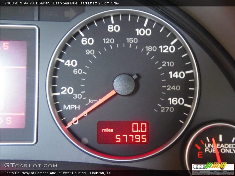 Deep Sea Blue Pearl Effect / Light Gray 2008 Audi A4 2.0T Sedan