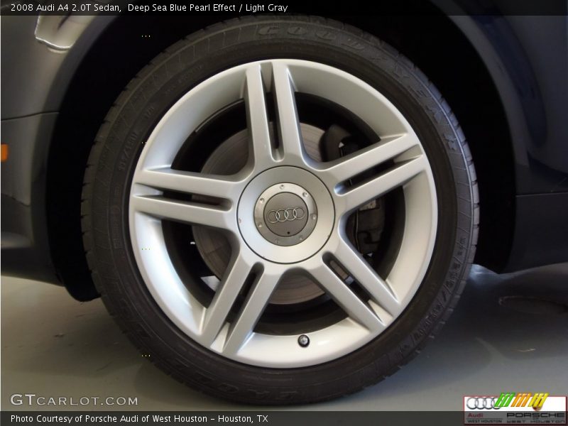 Deep Sea Blue Pearl Effect / Light Gray 2008 Audi A4 2.0T Sedan