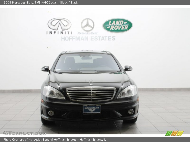 Black / Black 2008 Mercedes-Benz S 63 AMG Sedan