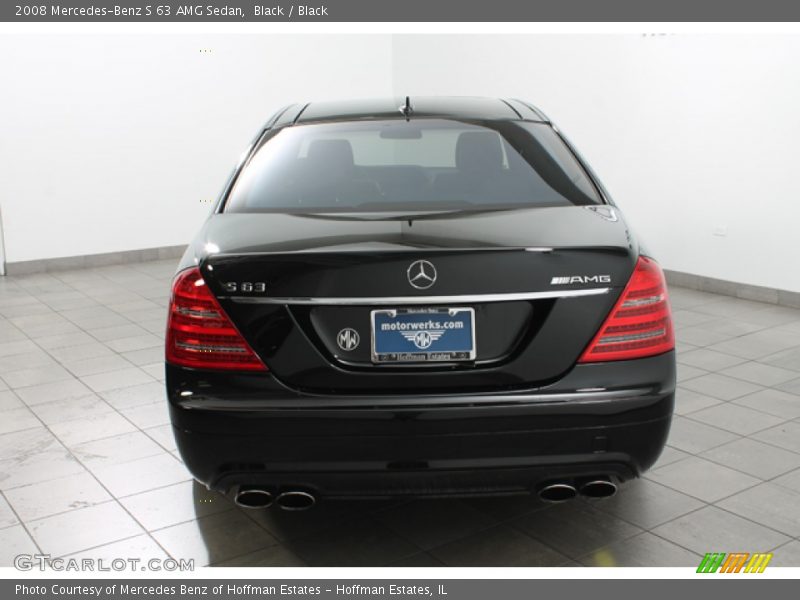 Black / Black 2008 Mercedes-Benz S 63 AMG Sedan