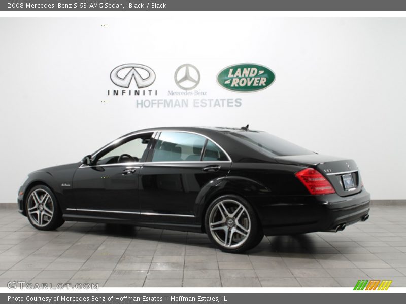 Black / Black 2008 Mercedes-Benz S 63 AMG Sedan