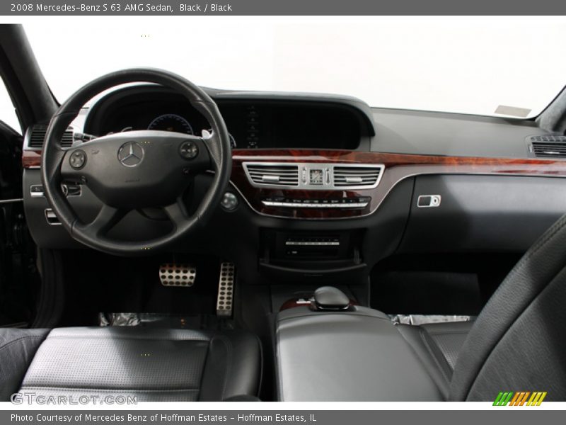 Black / Black 2008 Mercedes-Benz S 63 AMG Sedan