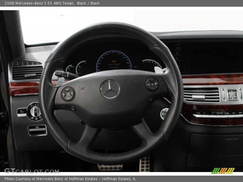 Black / Black 2008 Mercedes-Benz S 63 AMG Sedan