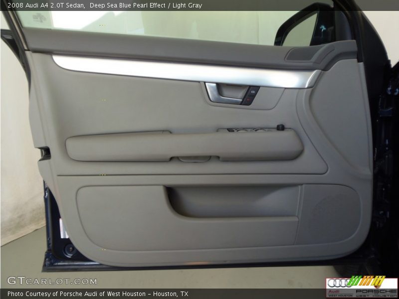 Deep Sea Blue Pearl Effect / Light Gray 2008 Audi A4 2.0T Sedan