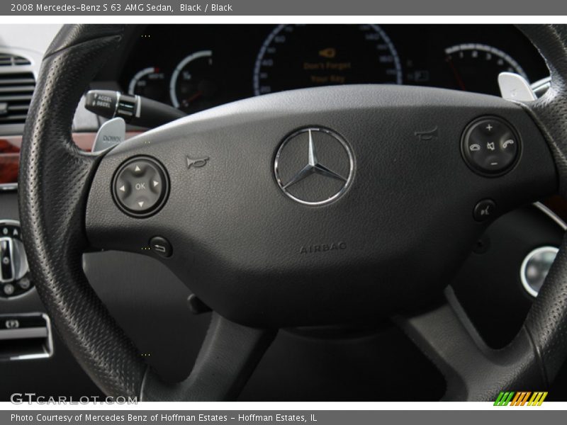 Black / Black 2008 Mercedes-Benz S 63 AMG Sedan