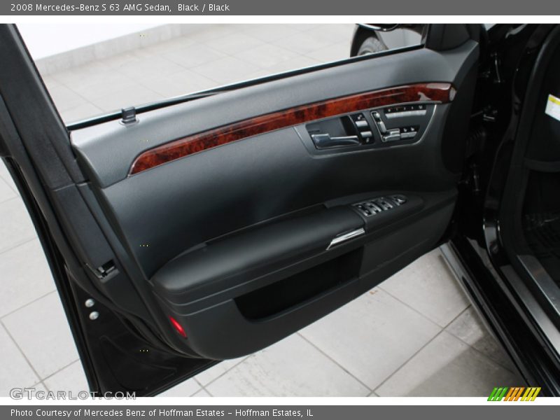 Black / Black 2008 Mercedes-Benz S 63 AMG Sedan