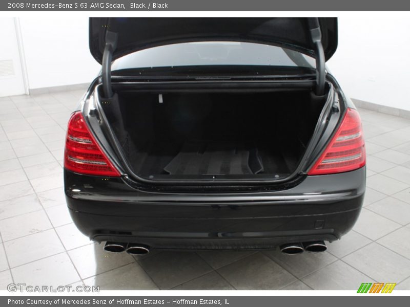 Black / Black 2008 Mercedes-Benz S 63 AMG Sedan