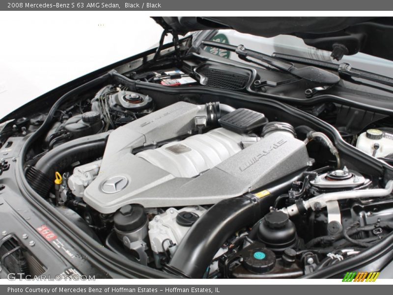 Black / Black 2008 Mercedes-Benz S 63 AMG Sedan