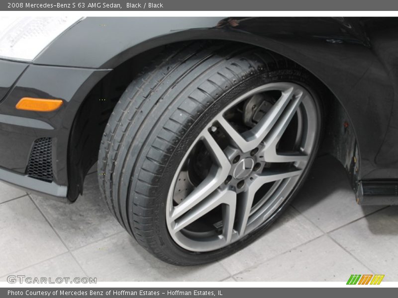 Black / Black 2008 Mercedes-Benz S 63 AMG Sedan