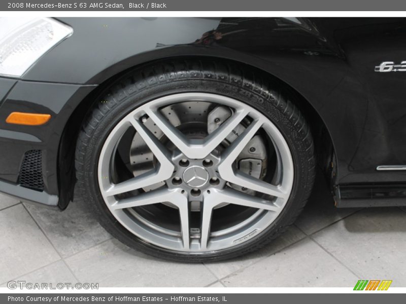 Black / Black 2008 Mercedes-Benz S 63 AMG Sedan