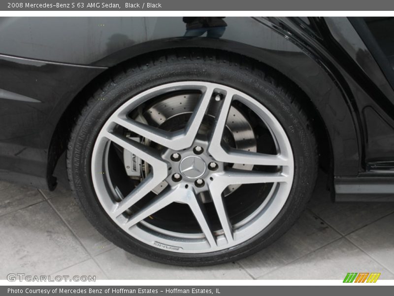 Black / Black 2008 Mercedes-Benz S 63 AMG Sedan
