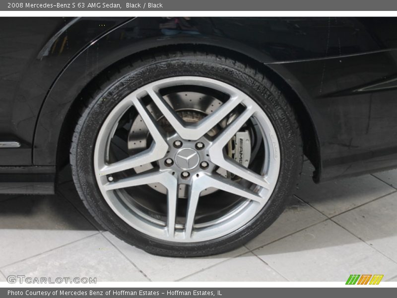 Black / Black 2008 Mercedes-Benz S 63 AMG Sedan