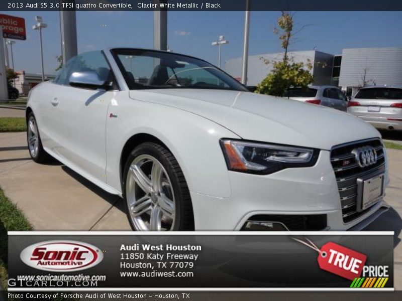Glacier White Metallic / Black 2013 Audi S5 3.0 TFSI quattro Convertible