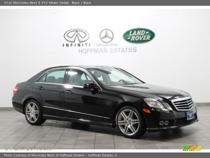 Black / Black 2010 Mercedes-Benz E 350 4Matic Sedan