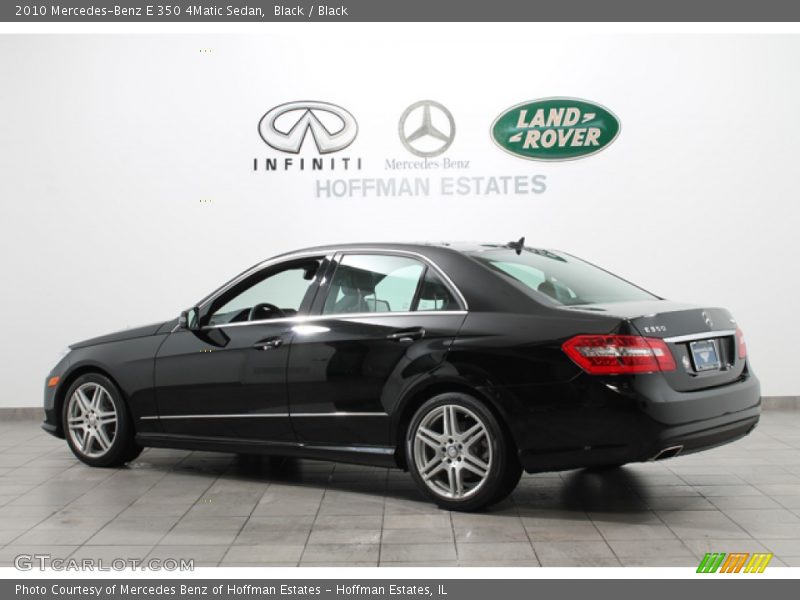 Black / Black 2010 Mercedes-Benz E 350 4Matic Sedan