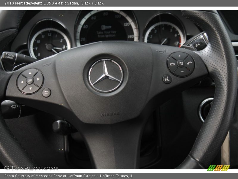 Black / Black 2010 Mercedes-Benz E 350 4Matic Sedan
