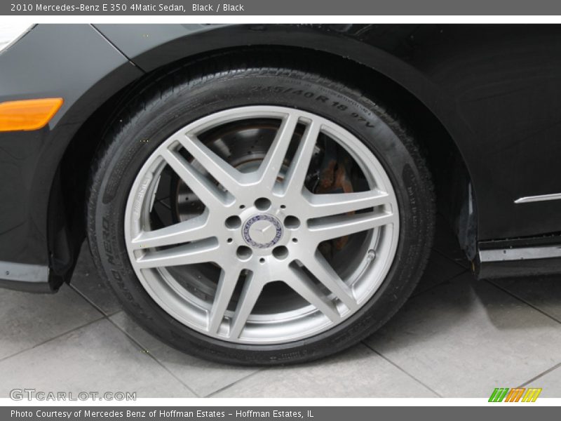 Black / Black 2010 Mercedes-Benz E 350 4Matic Sedan