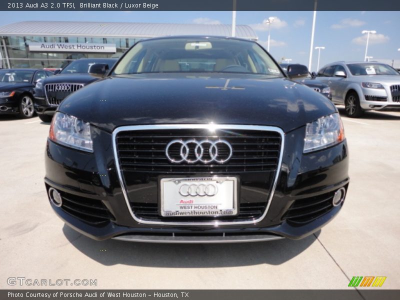 Brilliant Black / Luxor Beige 2013 Audi A3 2.0 TFSI