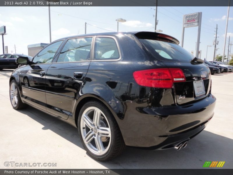 Brilliant Black / Luxor Beige 2013 Audi A3 2.0 TFSI