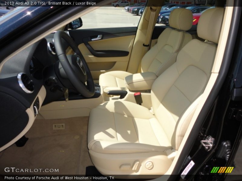 Brilliant Black / Luxor Beige 2013 Audi A3 2.0 TFSI