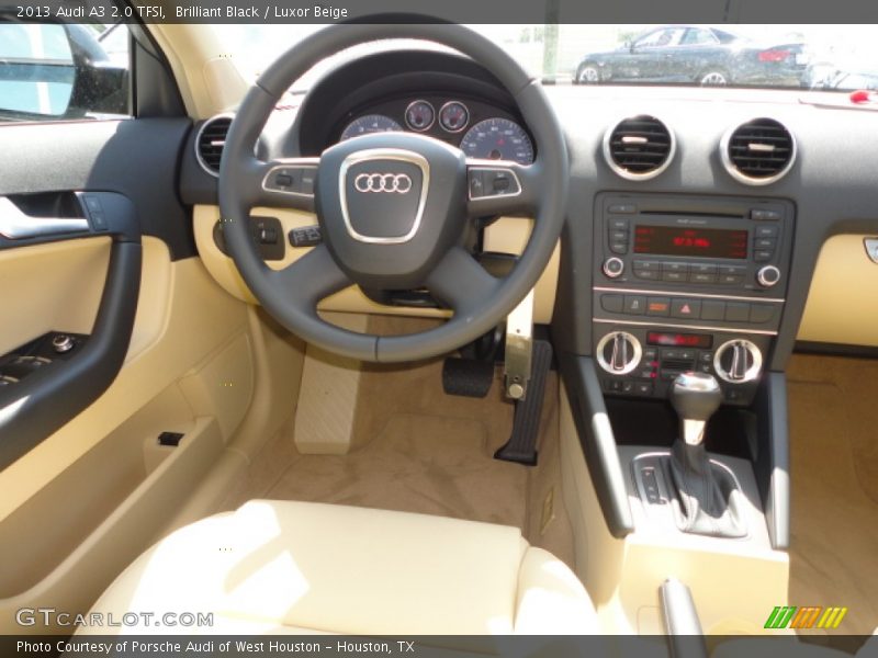 Brilliant Black / Luxor Beige 2013 Audi A3 2.0 TFSI