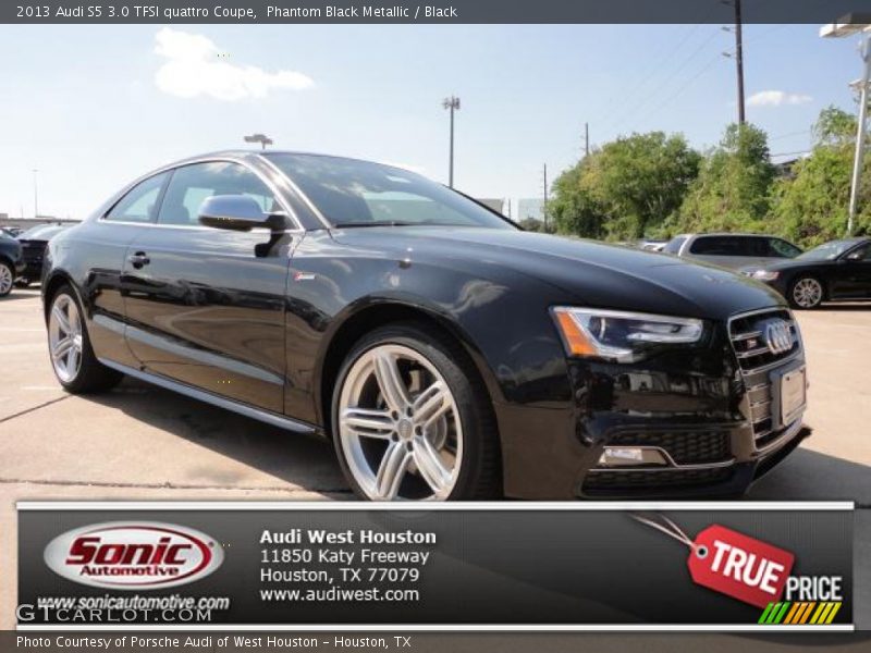 Phantom Black Metallic / Black 2013 Audi S5 3.0 TFSI quattro Coupe
