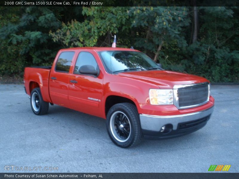 Fire Red / Ebony 2008 GMC Sierra 1500 SLE Crew Cab