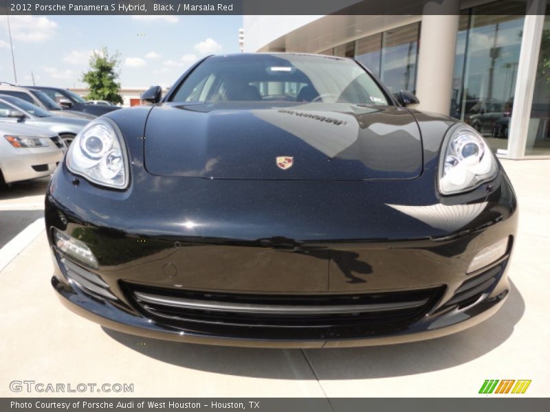 Black / Marsala Red 2012 Porsche Panamera S Hybrid