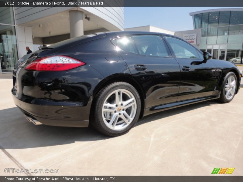 Black / Marsala Red 2012 Porsche Panamera S Hybrid