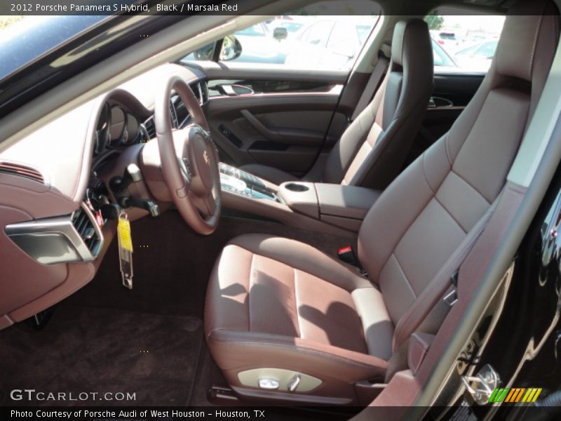  2012 Panamera S Hybrid Marsala Red Interior