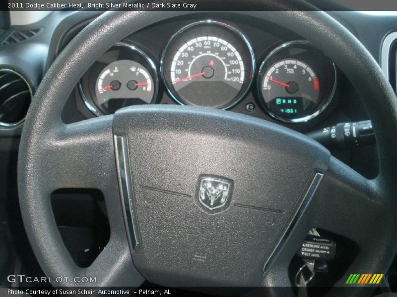 Bright Silver Metallic / Dark Slate Gray 2011 Dodge Caliber Heat