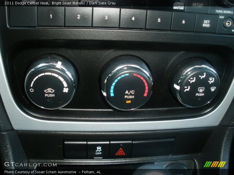Bright Silver Metallic / Dark Slate Gray 2011 Dodge Caliber Heat