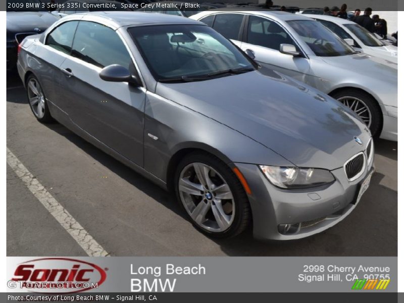 Space Grey Metallic / Black 2009 BMW 3 Series 335i Convertible
