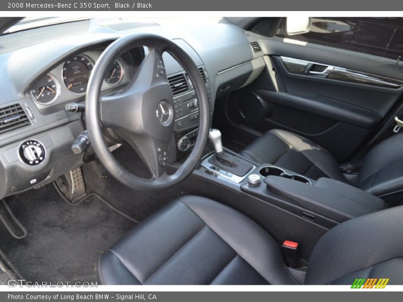 Black / Black 2008 Mercedes-Benz C 350 Sport