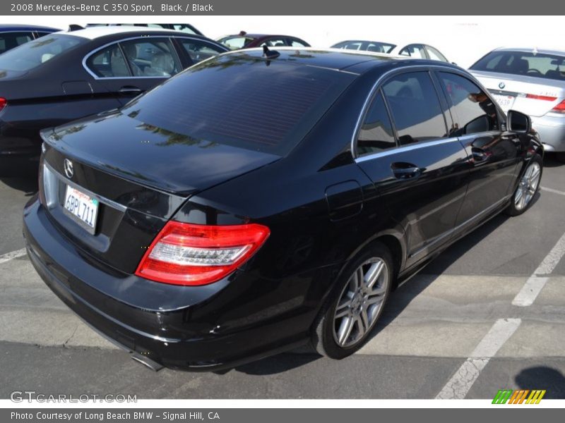 Black / Black 2008 Mercedes-Benz C 350 Sport