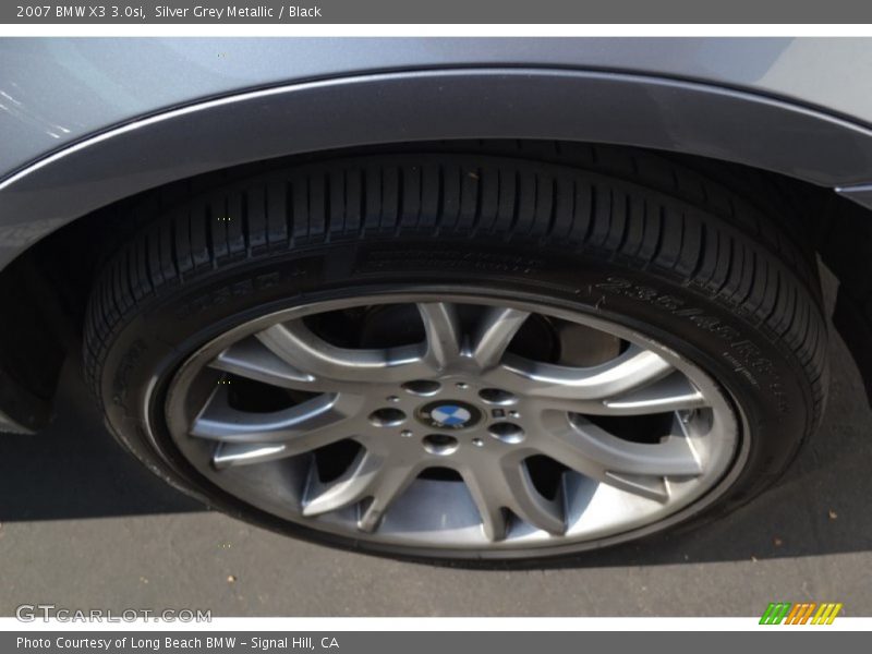 Silver Grey Metallic / Black 2007 BMW X3 3.0si