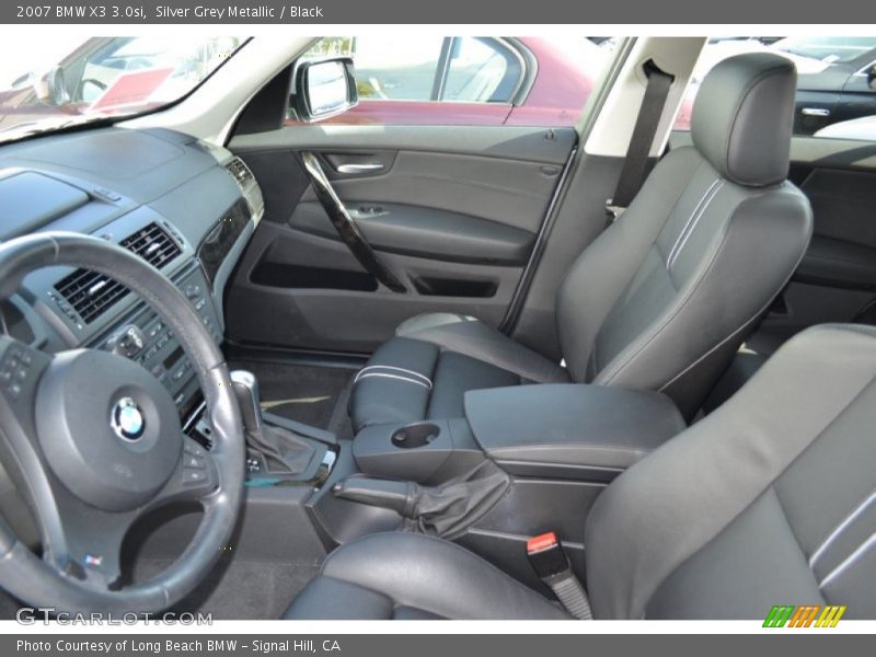 Silver Grey Metallic / Black 2007 BMW X3 3.0si