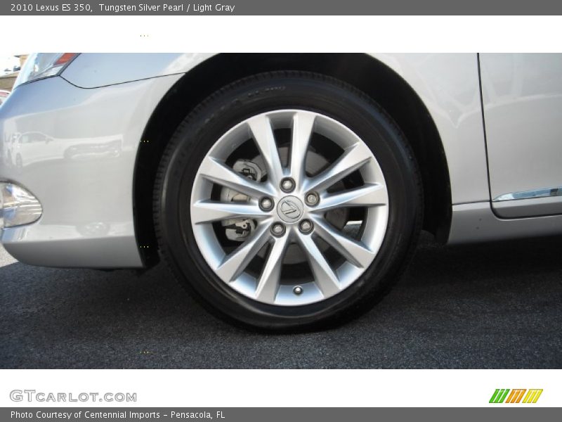 Tungsten Silver Pearl / Light Gray 2010 Lexus ES 350