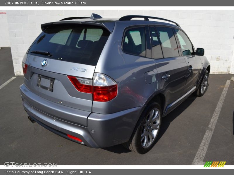 Silver Grey Metallic / Black 2007 BMW X3 3.0si